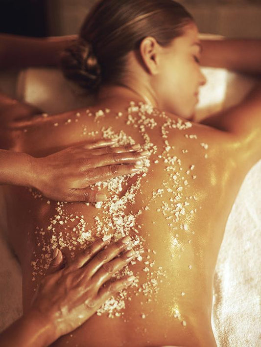 Exfoliere corporala cu saruri marine & uleiuri esentiale